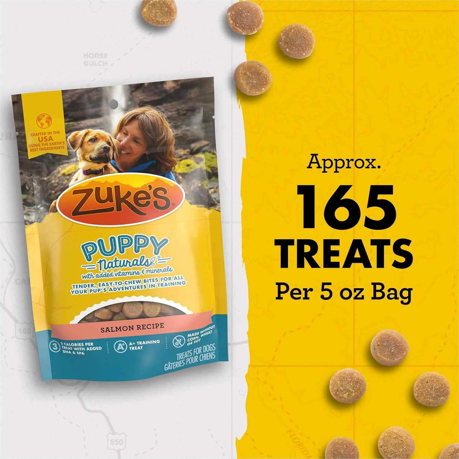Zuke's Puppy Naturals Bag of Soft Puppy Treats for Training, Natural Dog Treats Bites with Salmon Recipe - Image 7