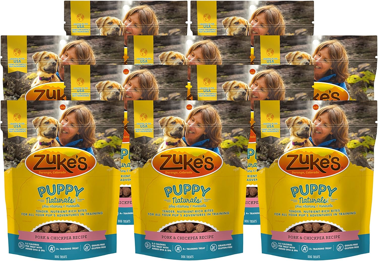 Zuke's Puppy Naturals Dog Training Treats, Pork & Chickpea Recipe, Nutrient - Image 2