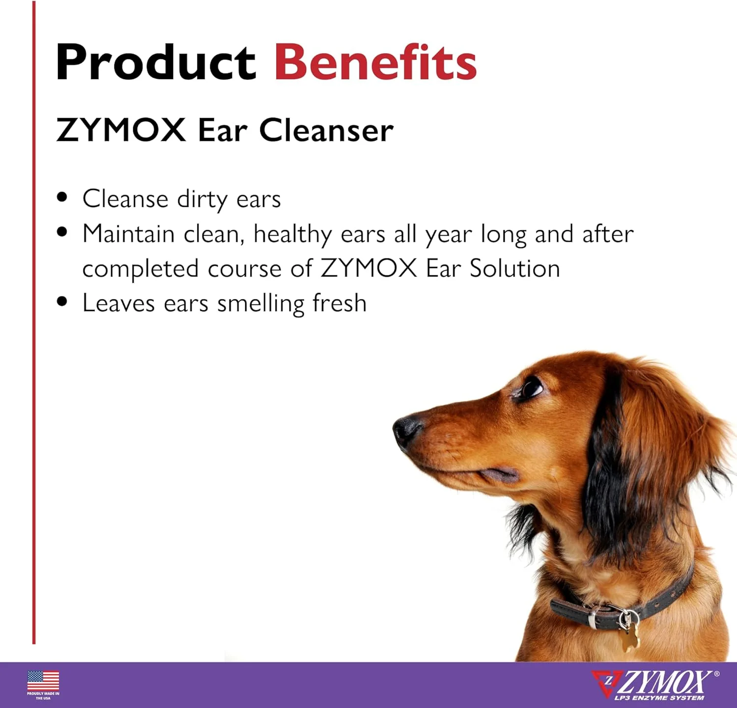 Zymox Ear Cleanser Solution for Dogs and Cats, 4oz - Image 3